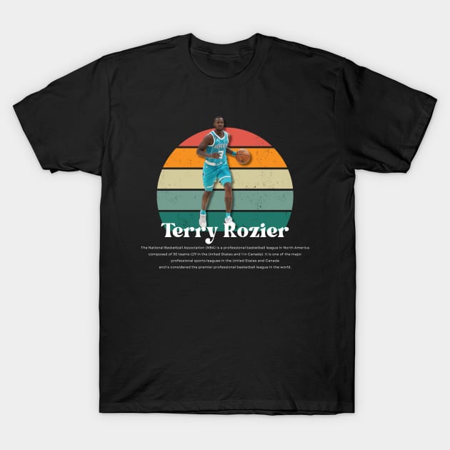 Terry Rozier Vintage V1 T-Shirt by Gojes Art